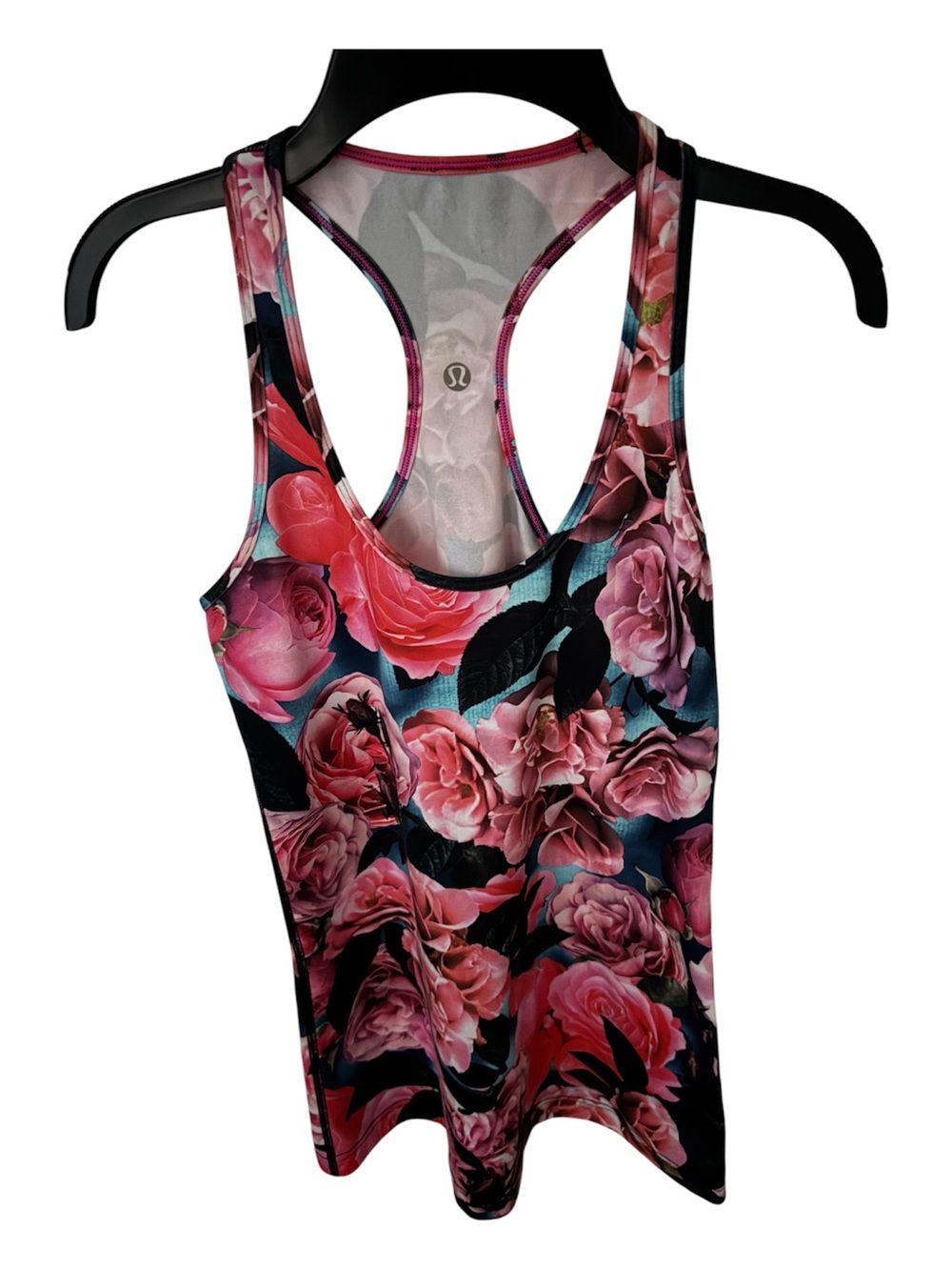 lululemon athletica Racerback Floral Tank - Pink, Black